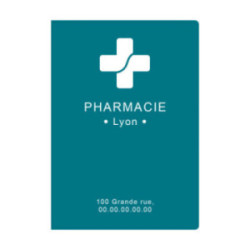 Garde-ordonnances et porte-cartes gomme unie marquage 1 couleur