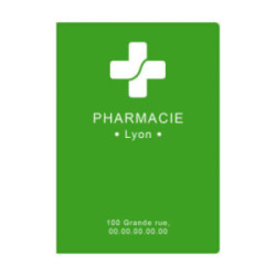 Garde-ordonnances et porte-cartes gomme unie marquage 1 couleur