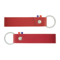 Porte-clés en cuir végétal marquage à chaud