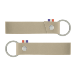 Porte-clés en cuir végétal marquage à chaud