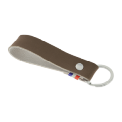Porte-clés en cuir végétal marquage à chaud