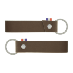 Porte-clés en cuir végétal marquage à chaud