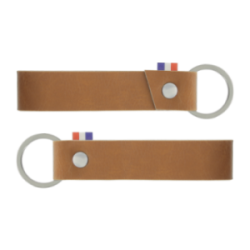 Porte-clés en cuir végétal marquage à chaud