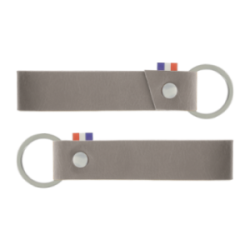 Porte-clés en cuir végétal incrustation