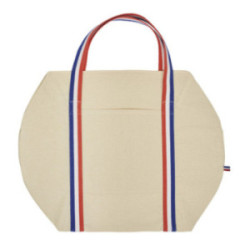 Sac polochon en coton avec anses tricolores Ubag®