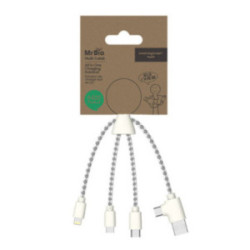 Câble de charge 12W recyclé Xoopar® marqu. quadri Express