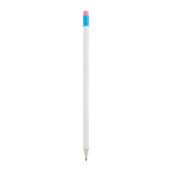 Crayon de papier éco vernis corps rond pantone gomme