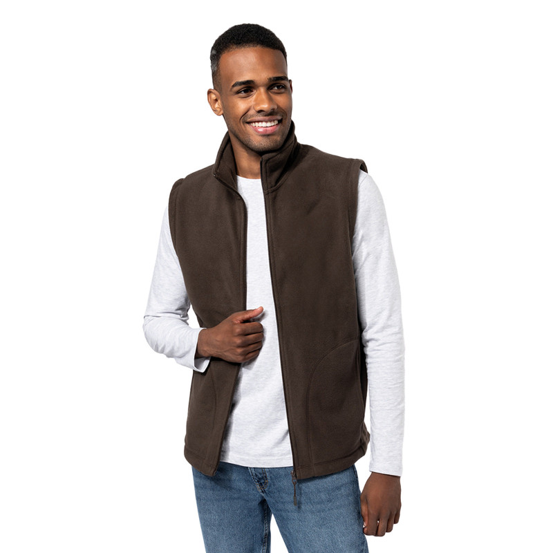 Veste micropolaire homme sans manches