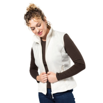 Veste micropolaire femme sans manches
