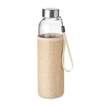 Bouteille avec pochette en jute 500 mL