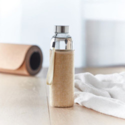 Bouteille avec pochette en jute 500 mL