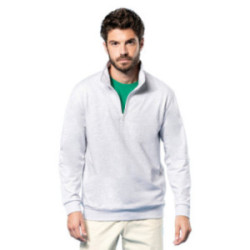 Sweat-shirt col zippé homme Kariban® couleur