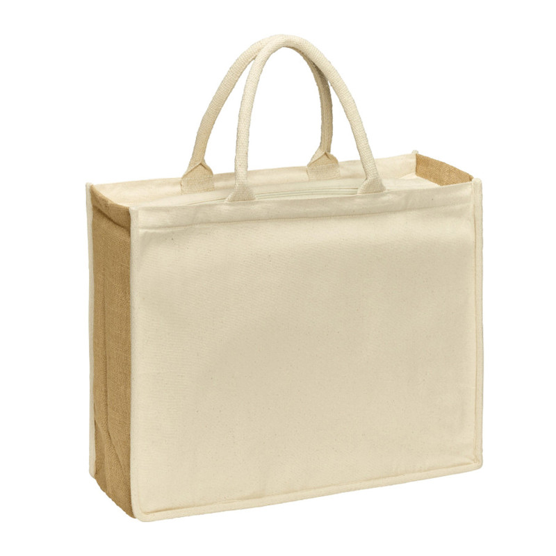 Sac isotherme en coton et jute