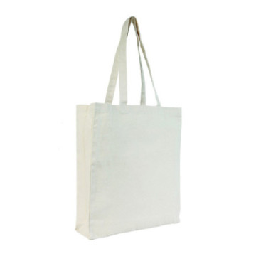 Sac en coton naturel avec soufflets 180 g/m2