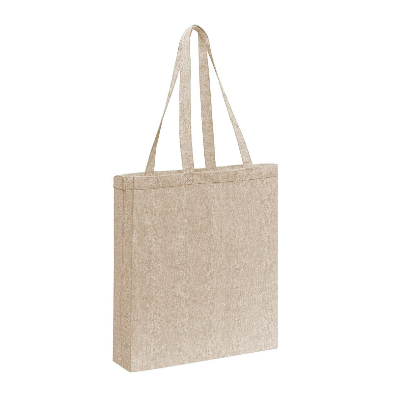 Sac en coton avec soufflets coton recyclé