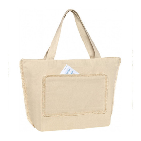 Sac shopping et de plage en coton naturel