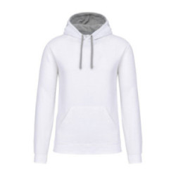 Sweat-shirt homme à capuche Kariban® blanc