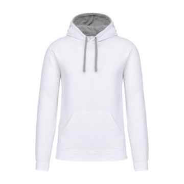 Sweat-shirt homme à capuche Kariban® blanc