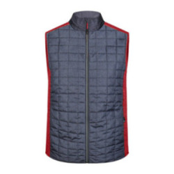 Veste matelassée bi-matière homme sans manches James & Nicholson®
