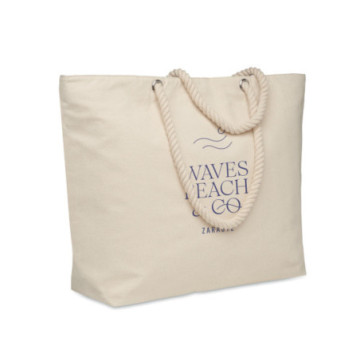 Sac shopping et de plage isotherme en coton