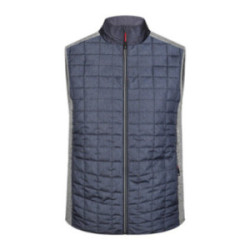 Veste matelassée bi-matière homme sans manches James & Nicholson®