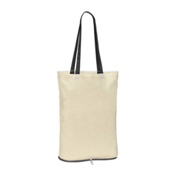 Sac pliable en coton bicolore 120 g/m2