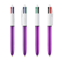 Stylo Bic® 4 couleurs Shine