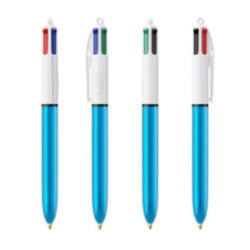 Stylo Bic® 4 couleurs Shine