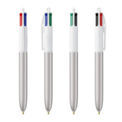 Stylo Bic® 4 couleurs glacé