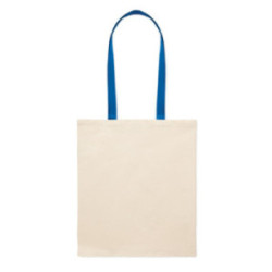 Sac en coton 140 g/m² anses colorées Express