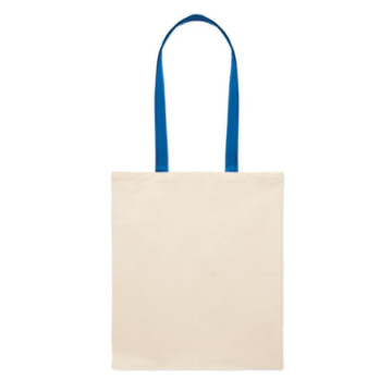 Sac en coton 140 g/m² anses colorées Express