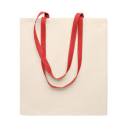 Sac en coton 140 g/m² anses colorées Express