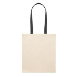 Sac en coton 140 g/m² anses colorées Express