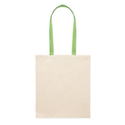 Sac en coton 140 g/m² anses colorées Express