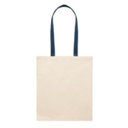 Sac en coton 140 g/m² anses colorées Express