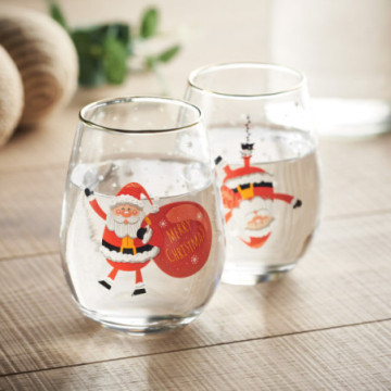 Set de 2 verres de Noël