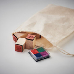 Tampons de Noël en bois