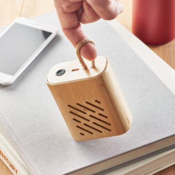 Enceinte Bluetooth® en bambou 3 W
