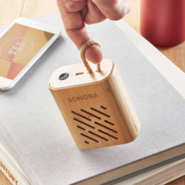 Enceinte Bluetooth® en bambou 3 W
