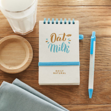 Bloc notes A6 en carton de lait recyclé