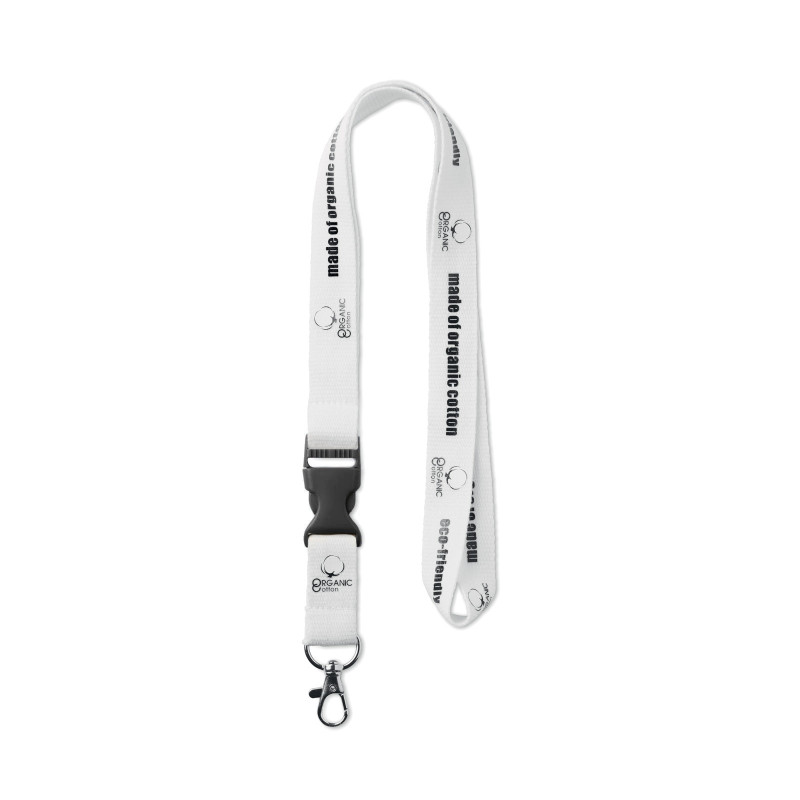 Tour de cou en coton bio avec boucle détachable marquage 1 couleur