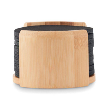 Sous-verres en feutre rPET bambou