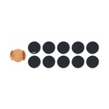Sous-verres en feutre rPET bambou
