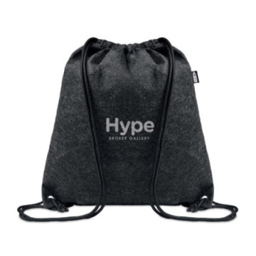 Sac à dos cordelettes en feutre rPET