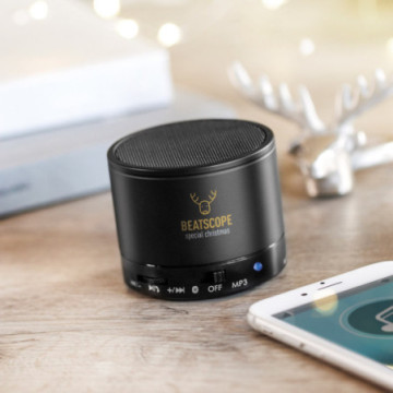 Enceinte Bluetooth® en ABS toucher gomme