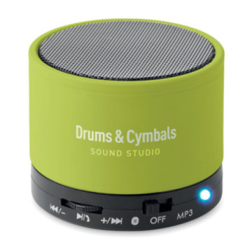 Enceinte Bluetooth® en ABS toucher gomme