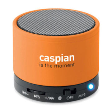 Enceinte Bluetooth® en ABS toucher gomme