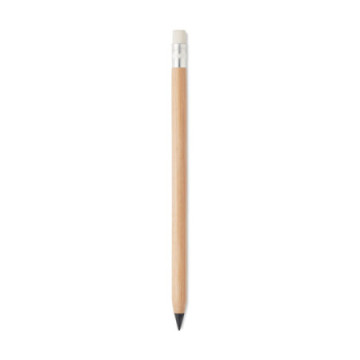 Stylo sans encre en bambou tête gomme