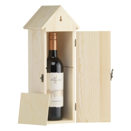 Coffret à vin en nichoir en bois