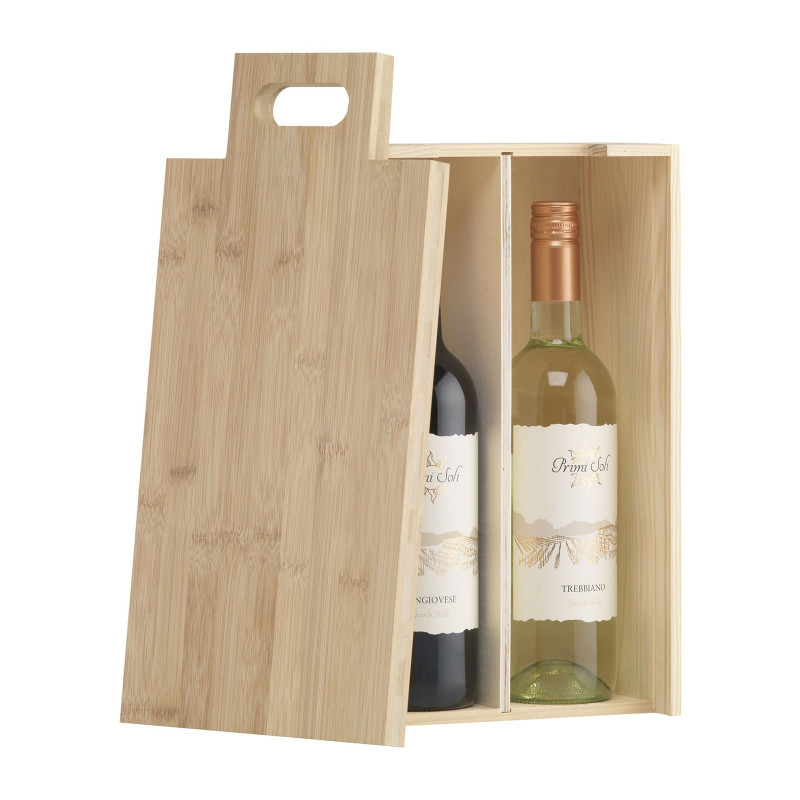 Coffret à vin en planche à découper en bois